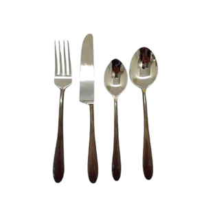 <b>Cutlery</b> <b>Golden</b> Stainless Steel & Metal Handle with Gold Finishing Flatware <b>Sets</b> Hot Selling Dinner Ware - Product Image 3