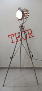 Lampe plafonnier au design nautique Vintage, 1 pièce, projecteur de chambre à coucher d'hollywood, support de sol réglable, lampe décorative en nickel poli pour la maison - Product Image 2