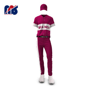 Uniformes Personalizados para Equipos Deportivos Profesionales de Béisbol y Sóftbol con Nombre y Número, Nuevo Diseño, Color Personalizable - Product Image 3