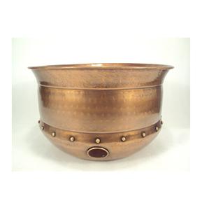 Olla decorativa para manguera martillada | Soporte para manguera de agua de hierro | Olla para manguera de jardín - Product Image 4