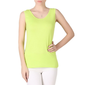 2015 New Style Nylon Spandex Black tank <b>Top</b> Fitness Gym tank <b>Top</b> Shirt for Womens Plus Size Cotton / Bamboo Fiber - Product Image 2