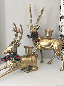 Silver Handmade Luxury Polished Decorative Reindeer Candle Holder for Home Christmas Decor Made of Durable Metal - Product Image 3