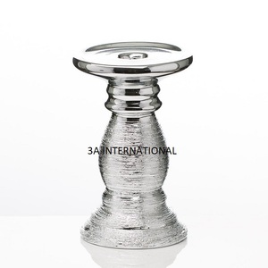 Multi Design <b>Silver</b> Plated Holder Stand Customized Size <b>Candle</b> Holder Decoration Christmas <b>Candle</b> <b>Stick</b> Holder <b>Candle</b> <b>Sticks</b> - Product Image 1