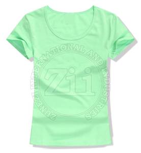 Meilleure vente grande taille femmes décontracté léger écologique coton T-Shirts nouveauté été Style Made Pakistan Logo personnalisé - Product Image 4