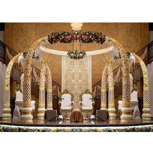 Pilier Tusk en forme d'éléphant pour mariage, féerique, traditionnel, plastique renforcé, habits élégants, pour fête de mariage - Product Image 1