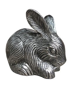 Solid Brass Adult Rabbit Cremation Urn Silver Metal <b>Pet</b> <b>Keepsake</b> with Rabbit Shape Funeral Supplies - Product Image 1