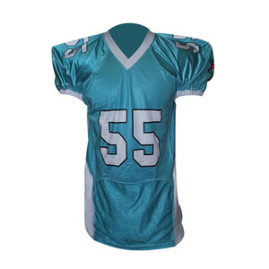 Maillot de football américain de qualité supérieure, cousu, personnalisé, violet et jaune - Product Image 4