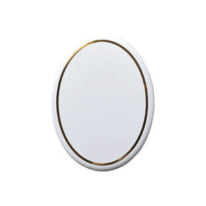 Plaque ovale en céramique technique dorée pour pierres tombales, accessoires BSZ, céramique porcelaine pour les services funéraires des adultes - Product Image 1