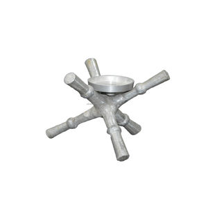 Bougeoir en Aluminium entièrement métallique, Design à thème argenté, décoration de la maison, Design t-light - Product Image 3