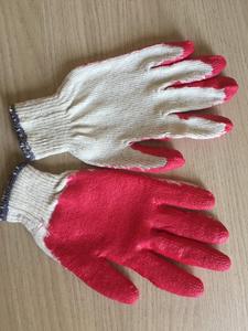 Guantes de punto de Algodón con revestimiento de látex natural para protección de manos y brazos - Product Image 4