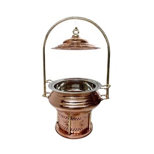 Nouveau design en acier inoxydable chauffe-plat avec couvercle suspendu chauffe-plat couleur cuivre de qualité supérieure à vendre - Product Image 1