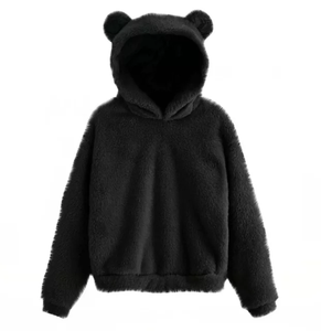 Sudaderas con capucha cálidas para mujer, Jersey informal de alta calidad, a la moda, suave, 2021 - Product Image 2