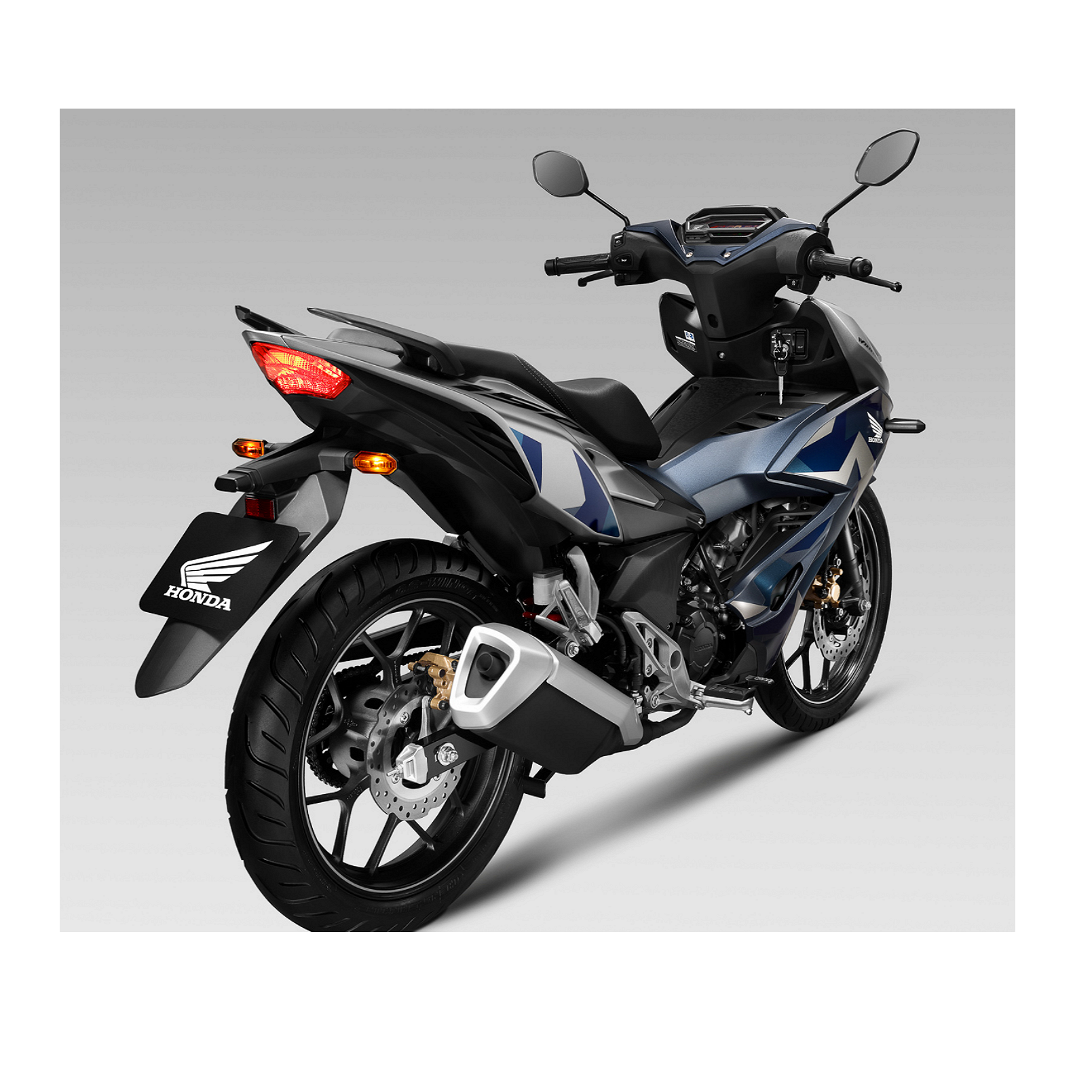 ผลิตในเวียดนามมอเตอร์ไซค์150cc (Hondav Win-Ner X) สีน้ำเงินเงินดำ Ca-Mo