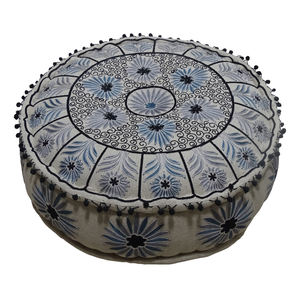 2023 moderno lado asiento Extra hecho a mano multifunción PUF Hogar Nueva colección de verano algodón Suzani tela bordada - Product Image 1