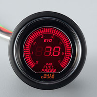 Manomètre électrique de haute qualité avec écran LCD, bleu, rouge, 7 bars, jauge de pression du carburant avec capteur pour Automobile, 12-52mm