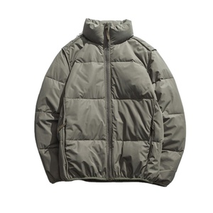 Veste matelassée légère avec logo personnalisé OEM pour hommes et femmes, blanc à capuche chaud pour l'hiver avec logo avant - Product Image 4