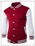 Custom Men's College Varsity Bomber Jacket with Stand Collar Waterproof Windproof Breathable Winter Woolen Fabric - Product Image 5