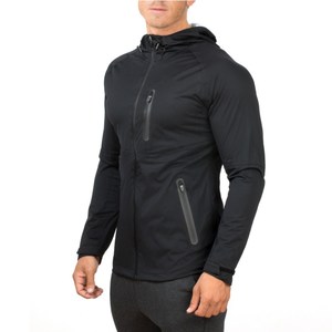 Blouson bombardier hommes veste décontractée coupe-vent noir manteau mode porter - Product Image 2