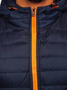 Blouson d'aviateur d'hiver pour hommes en toile tissu imperméable et écologique col montant à capuche pour l'extérieur surdimensionné vente en gros OEM - Product Image 4