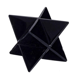 Chất Lượng Cao Pha Lê Merkaba Sao Đá Tự Nhiên Màu Đen Obsidian Merkaba Sao <span class=keywords><strong>8</strong></span> Điểm Reiki Chữa Bệnh Đá Quý Pha Lê Bán Buôn - Product Image 5