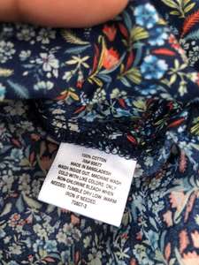 Chemise décontractée à manches longues à imprimé floral pour femmes de marque de qualité supérieure Blouse et hauts avec bouton 100% coton écologique - Product Image 6