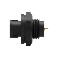 Connecteur étanche IP67 à soudure, type WP-02M2-75-11, avec boîtier en nylon et contact en laiton 2 broches, verrouillage arrière, modèle Nian-Yeong mâle 250V