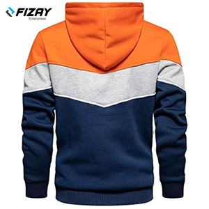 Sweat-shirt pour homme, style hip-hop d'hiver, coupe ajustée, 100% coton, motif uni, design patchwork, séchage rapide, streetwear, pas cher - Product Image 2