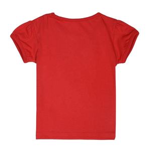 Pre-<b>Washed</b> Anti-Shrink Printed Knitted T-Shirts for Girls Cute Stylish Design Trending Color Casual Short Sleeve Neck Shirts - Product Image 2