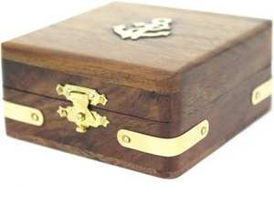 Reloj de bolsillo encadenado de tipo antiguo, cuerda manual (no requiere batería) con caja de madera, el mejor regalo para padre, madre, hermano, regalo - Product Image 4