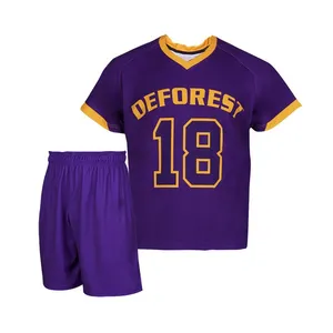 Seragam Lacrosse Desain Baru, Kaus dan Celana Logo Lacrosse Dapat Disesuaikan Sepenuhnya