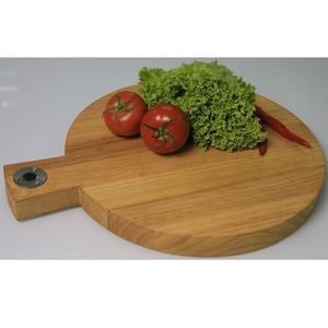 Planche à découper de haute qualité avec rainure à jus en vente Bloc de coupe de boucher en bois d'acacia de haute qualité - Product Image 1