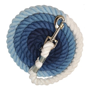 Logotipo personalizable Nueva cuerda de plomo de algodón con clip de latón duradero para equitación ecuestre y Halter - Product Image 1