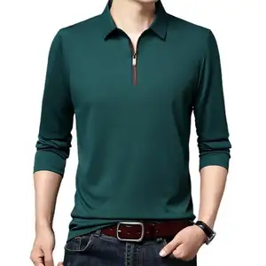 Vente en gros de t-shirt polo pour hommes de qualité supérieure taille personnalisée style 100% coton doux tissu tricoté dernière conception ODM disponible - Product Image 1