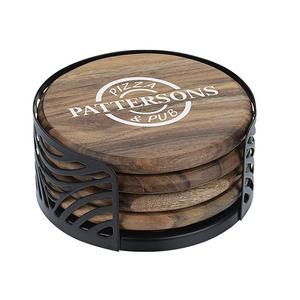 Posavasos de Madera de Diseño Fabuloso con Soporte para Posavasos, Posavasos de Madera de Calidad Superior para Restaurante al Mejor Precio - Product Image 6