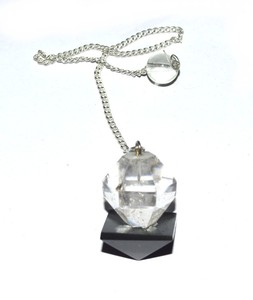 Supplier of Black Agate with Crystal Faceted Pendulums : Black Agate with Crystal Faceted Pendulums for Sale - Product Image 1