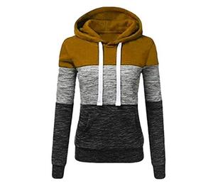 Sexy look Women Casual Hoodies Sweatshirt Patchwork Ladies Hooded Pullover Women Clothing Sweats Warm - Product Image 5