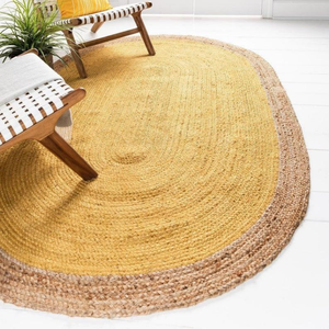 Alfombra Redonda Tejida a Mano de la Mejor Calidad con Borde de Yute, Decorativa para el Hogar, Hecha en Vietnam, Venta al Por Mayor - Product Image 2