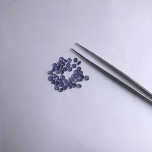 Proveedor de piedras preciosas sueltas de corte redondo facetado de iolita Natural de 2,5mm Oferta a granel a precio de fábrica mayorista del fabricante Compra en línea - Product Image 1