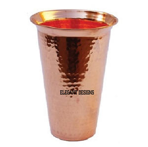 Handcrafted Luxurious Copper Glass <b>Table</b> Top Classic Restaurant Ware Full Hammered Traditional Style <b>Cocktail</b> Wine Stylish - Product Image 2