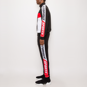 Survêtement d'hiver personnalisé pour homme, écologique, anti-transpiration, avec panneau latéral et pantalon de jogging en mélange de coton - Product Image 3