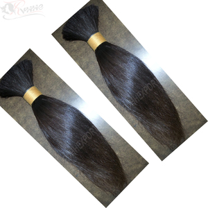 Paquetes de productos de exportación India Cabello humano Hueso a granel Cabello liso Color natural Cabello virgen crudo - Product Image 4