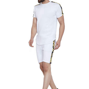 Ensemble de sport pour hommes, 2 pièces, avec Logo personnalisé, tenue d'été - Product Image 3