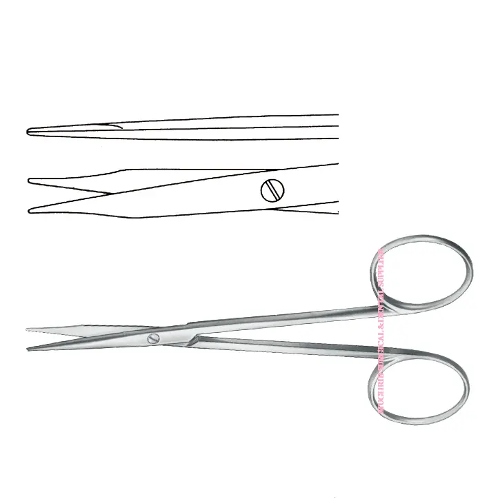 High Quality Stainless Steel FINE AERO POINT SCISSORS STRAIGHT 11CM Surgical Instruments Manufacturer and Exporter