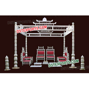 งานแต่งงานแบบอินเดีย ซันเคดา มันดาป พิธีกรรมฮินดู งานแต่งงาน ซันเคดา มันดาป ดีไซน์ ซันเคดา มันดาปแบบดั้งเดิม เก้าอี้ ซันเคดา มันดาป ตกแต่งงานอีเว้นท์ในสหรัฐอเมริกา - Product Image 1