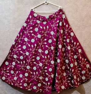 Hilo de bordado Georgette de tendencia con trabajo de impresión digital lehenga choli con dupatta mejor precio fabricante textil prenda alfanumero - Product Image 6