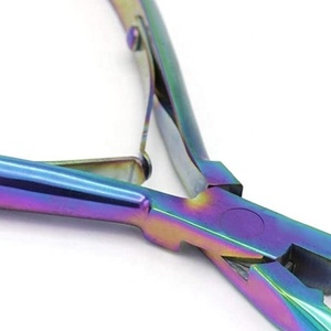 Alicates multicolores profesionales para extensiones de cabello Herramientas de lujo de arcoíris de la mejor calidad - Product Image 4