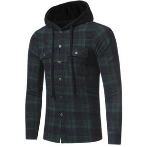 Meilleure chemise décontractée personnalisable en flanelle pour vélo avec capuche durable, tissu doux, armure protégée approuvée CE - Product Image 1