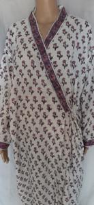 Robe Kimono longue Vintage pour femmes, vêtements de nuit, maillot de bain, Bikini, couverture de plage, imprimé indien, décontractées, en coton, été, collection - Product Image 2