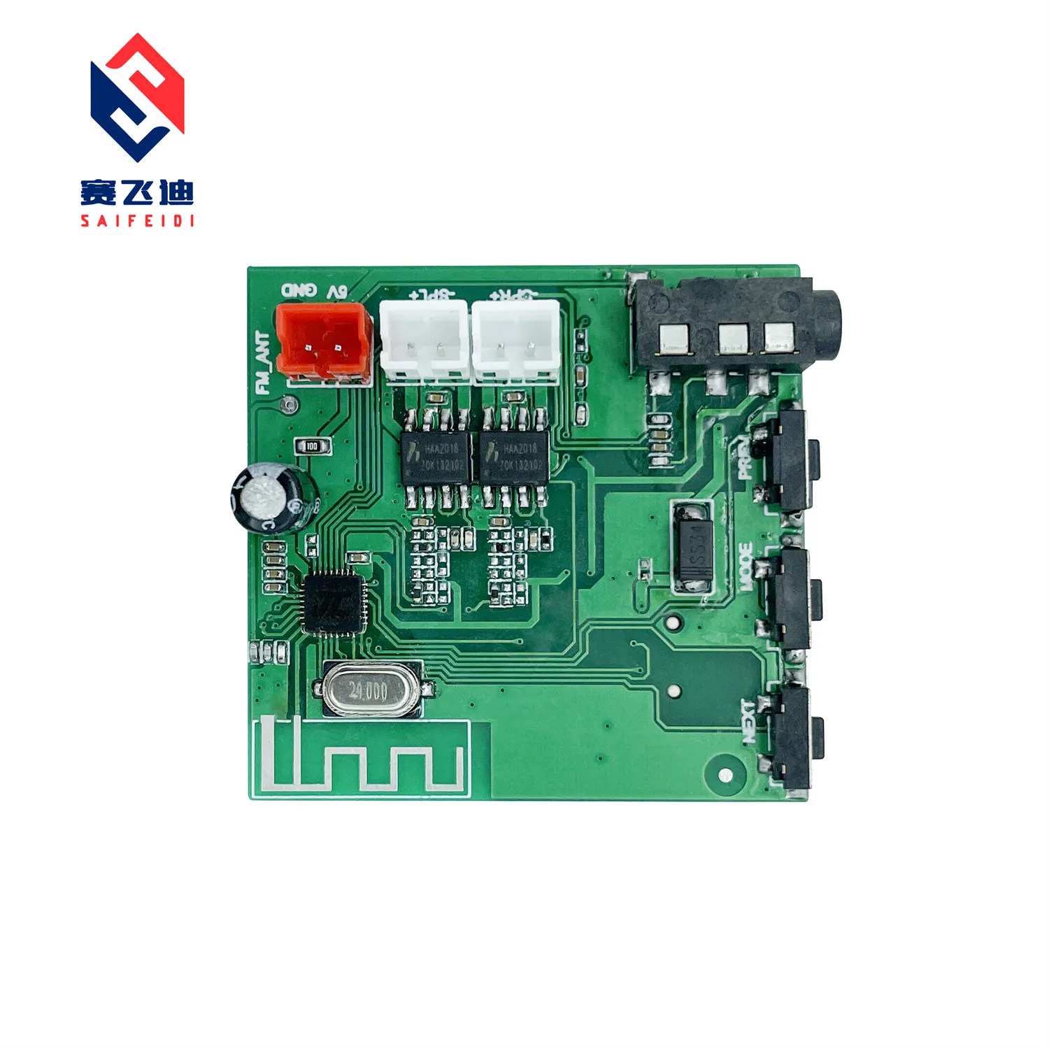 Blue tooth USB TF Fm Radio MP3 with Amplifier Decoder Board Wireless Audio Module Circuit Board SKD assemble