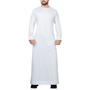 New Style Unisex Cotton Thobe <b>Islamic</b> <b>Clothing</b> for Men Saudi Arabian Style Qatar Muslim Style Thobes - Product Image 2